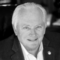 Black-and-white photo of psychiatrist Stephen Stahl, MD